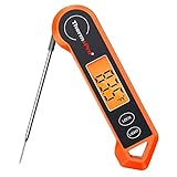 ThermoPro TP19H Digital Meat Thermometer for Cooking with Ambidextrous Backlit and Motion Sensing Kitchen Cooking Food Thermometer for BBQ Grill Smoker Oil Fry Candy Instant Read Thermometer