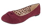 Women's Flats with Knot Front Cute Ballet Flats for Women Casual or Dressy Shoes for Women Comfortable Flats Womens Shoes Maroon