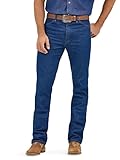 Wrangler mens 0936 Cowboy Cut Slim Fit jeans, Prewashed Indigo, 32W x 32L US