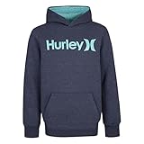 Hurley Boys' One and Only Pullover Hoodie, Armory Navy Heather, M
