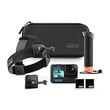 GoPro HERO12 Black + Accessories Bundle, includes Handler + Head Strap 2.0 + Enduro Battery + Carrying Case