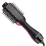 REVLON One Step Volumizer Hair Dryer and Styler | Less Frizz, More Shine, and Less Heat Damage for Fast and Easy Salon-Style Blowouts, for all Hair Types and Lengths (Black)