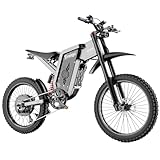 Freego Electric Motorcycle Bike for Adults, X2 Electric Dirt Bike 6000W(Peak) Motor 60V/30Ah Removable Battery, 60MPH/60Mile Off Road Electric Mountain Bike, 19' x2 MTB Tire Full Suspension