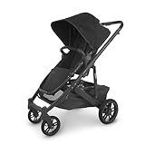 UPPAbaby Cruz V2 Stroller/Full-Featured Stroller with Travel System Capabilities/Toddler Seat, Bumper Bar, Bug Shield, Rain Shield Included/Jake (Charcoal/Carbon Frame/Black Leather)