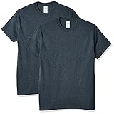 Gildan Adult Ultra Cotton T-Shirt, Style G2000, Multipack, Dark Heather (2-Pack), 2X-Large