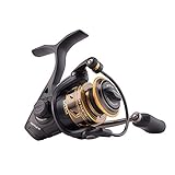 PENN Battle III Spinning Inshore Fishing Reel, HT-100 Front Drag, max of 15lb | 6.8kg, Made with Sturdy All-Aluminum Composition for Durability,Black/Gold