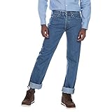 Levi's Men's 505 Regular Fit Jeans (Also Available in Big & Tall), Medium Stonewash, 34W x 32L