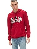 GAP mens Logo Fleece Hoodie Sweatshirt, Crimson Red, XX-Large US