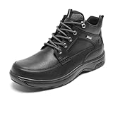 Dunham Men's 8000 Mid Boot Ankle, Black Leather, 12 XX-Wide