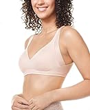 Warner's Women's No Side Effects Underarm and Back-smoothing Comfort Wireless Lightly Lined T-shirt Bra Ra2231a, Rosewater, Medium