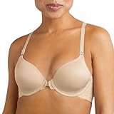 Maidenform Womens One Fab Fit T-shirt Bra, Lightly-lined Underwire Racerback For Bras, Latte Lift, 36B US