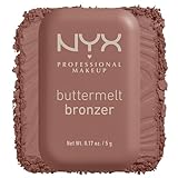 NYX PROFESSIONAL MAKEUP Matte Buttermelt Bronzer, Longwear Face Makeup with Up to 12 Hours of Wear, Vegan Formula - Butta Biscuit