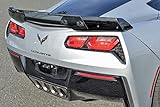 Extreme Online Store Replacement for 2014-2019 Chevrolet Corvette C7 | Z06 Z07 Stage 3 Style Rear Trunk Center Wickerbill Spoiler (Light Tinted)