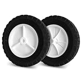 budrash 8 Inch Wheels Replaces for Oregon 72-108, 2 Pack Universal Wheels Tires Compatible with Craftsman/AYP/MTD Lawnmower, Radio Flyer Wagon, BBQ Grill, Hand Truck, and Lawn Sprayer