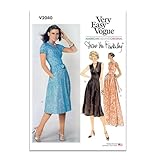 Vogue V2040H5 Misses' DVF Wrap Dress Sewing Pattern Packet by Diane Von Furstenberg, Design Code V2040, Sizes 6-8-10-12-14