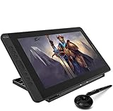 HUION KAMVAS 13 Drawing Tablet with Screen, Full-Laminated Digital Art Tablet with PenTech 3.0 Stylus Tilt Adjustable Stand for Mac, PC, Linux & Android, 13.3' Graphic Drawing Monitor, Green