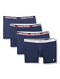 Nautica Men's 4-Pack Limited Edition Micro Boxer Briefs, 4-Peacoat