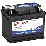 UPLUS BCI Group 47 Car Battery, AGM-L60-UP Maintenance Free 12V 60Ah Premium AGM Batteries H5 L2 Automotive Battery, 660CCA, 105RC
