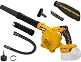Cordless Leaf Blower for Dewalt 20V Max Battery, Jobsite Air Blower with Brushless Motor,6 Variable Speed Up to 180MPH,2-in-1 Handle Electric Blower and Vacuum Cleaner(Battery Not Included)