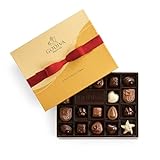Godiva Chocolatier Chocolate Gift Box with Red Ribbon - 18 pc Assorted Milk, White and Dark Chocolates - Elegant Candy Box Treat for Women or Men, Easter Candy