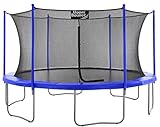 Machrus Upper Bounce Trampoline 7.5FT 9FT 10FT 12FT 14FT 15FT 16FT, Recreational Trampolines with Enclosure- ASTM Approved- Outdoor Trampoline for Kids and Adults with Safety Net and Spring Padding