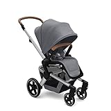 Joolz Hub+ - Premium Stroller for Babies from 6 Months up to 50 lbs - Superior Comfort & Safety - Easy Fold & Go - Integrated LED Lights - XXL Sunhood - Gorgeous Grey