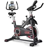 DMASUN Exercise Bike, Indoor Cycling Bike Stationary, Cycle Bike with Comfortable Seat Cushion, Digital Display with Pulse