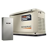 Generac 7225 14kW Air Cooled Guardian Series Home Standby Generator with 200-Amp Transfer Switch - Comprehensive Protection - Smart Controls - Versatile Power - Wi-Fi Connectivity - Real-Time Updates