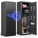 Xyvaly 12 Rifle Gun Safe,Gun Safes & Cabinets,Electronic Rifle safe,Gun safes for Home Rifle and Pistols,Gun Cabinet with Removable Shelf and Rifle Rack,Unassembled (12-Gun Safe)