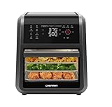 Chefman 12-Quart 6-in-1 Air Fryer Oven with Digital Timer, Touchscreen, and 12 Presets - Family Size Countertop Convection Oven, Dishwasher-Safe Parts