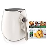 Philips Starfish Technology Airfryer with Cookbook, White - 1.8lb/2.75qt- HD9220/58