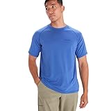 MARMOT Men's Windridge Moisture-Wicking, Eco-Friendly, Breathable, UPF Short Sleeve Shirt, Trail Blue, Large
