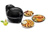 Tefal - Actifry Extra Black FZ7228 Healthy Air Fryer, 1.2 kg Capacity for up to 6 People, Low Oil, Odourless, 300 Recipes