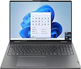 Lenovo 2022 Newest Yoga 7i 2-in-1 16' 2.5K Touch Premium Laptop | Intel Core i5-1240P | Backlit Keyboard | Fingerprint | Windows 11 | with Stylus Pen Bundle (Gray, 8GB RAM | 256GB SSD)