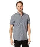 Volcom Men's Everett Oxford Short Sleeve Shirt, Black 23