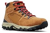 Columbia Men's Newton Ridge Plus II Suede Waterproof Boot, Breathable with High-Traction Grip,elk/mountain red,13