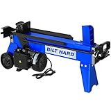 BILT HARD Log Splitter 6.5 Ton, Wood Splitter Electric Powered 15Amp, with Hydraulic Ram, Electric Firewood Splitting Machine, Horizontal