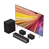 ULTIMEA 5.1 Virtual Surround Sound Bar, 320W Peak Power, Surround Sound System Home Theater Sound Bar for Smart TV with Adjustable Surround Speakers and Subwoofer, HDMI ARC TV Soundbar, Poseidon D50