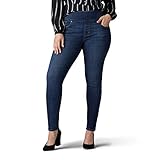 Lee Women's Plus Size Sculpting Slim Fit Skinny Leg Pull on Jean, Landslide, 20W Petite