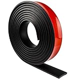 Neoprene Rubber Strips Self Adhesive Solid Rubber Sheets, Rolls & Strips for DIY Gaskets Crafts Pads Seals Warehouse Flooring Rubber Strip with Adhesive Backing (1” Wide x 1/8' Thick x 20' Long)