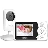VTimes Baby Monitor with Camera and Audio, Video Baby Monitor No WiFi Night Vision, 2.4' LCD Screen Portable Baby Camera VOX Mode Pan-Tilt-Zoom Alarm and 1000ft Range, Ideal for Baby/Elderly/Pet