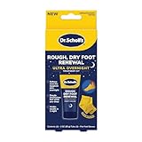 Dr. Scholl's Rough, Dry Foot Renewal Ultra Overnight Treatment with Overnight Foot Cream 3oz with Aloe, Coconut Oil & Urea and Heel Sleeve Socks, Deeply Moisturize & Soften Feet, Dermatologist Tested