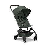 Joolz AER+ Lightweight & Compact Travel Stroller - Portable One-Hand Fold Design - Ergonomic Seat for Infant & Toddler (up to 50 lb) - XXL Sun Hood - Stroller for Airplane -Travel Pouch - Forest Green