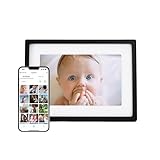 Skylight Digital Picture Frame - WiFi Enabled with Load from Phone Capability, Touch Screen Digital Photo Frame Display - Customizable Gift for Friends and Family - 10 Inch Black