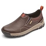 Dunham Men's Glastonbury Slip On Sneaker, Brown Leather/Suede, 10 X-Wide