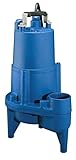 Barnes Heavy-Duty Sewage Pump - Dual Ball Bearings, 1/2 HP Motor, 20 Foot Cord, 2-Inch Discharge - Compact, High-Efficiency for Residential and Light Commercial Use, 10-Inch x 7-Inch