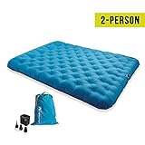Lightspeed Outdoors 2 Person PVC-Free Air Bed Mattress for Camping and Travel (Light Blue)