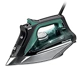 Rowenta, Iron, Pro Master Stainless Steel Soleplate Steam Iron for Clothes, 210 g/min, 400 Microsteam Holes, 1775 Watts, Auto-Off, Ironing, Green Clothes Iron, DW8360