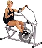 Sunny Health & Fitness Magnetic Recumbent Bike Exercise Bike, 350lb High Weight Capacity, Cross Training, Arm Exercisers, Monitor, Pulse Rate Monitoring - SF-RB4708,Gray