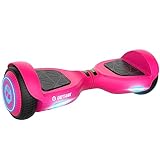 Gotrax Edge Hoverboard with 6.5' LED Wheels & Headlight, Top 6.2mph & 2.5 Miles Range Power by Dual 200W Motor, UL2272 Certified and 50.4Wh Battery Self Balancing Scooters for 44-176lbs Kids Adults(Pink)